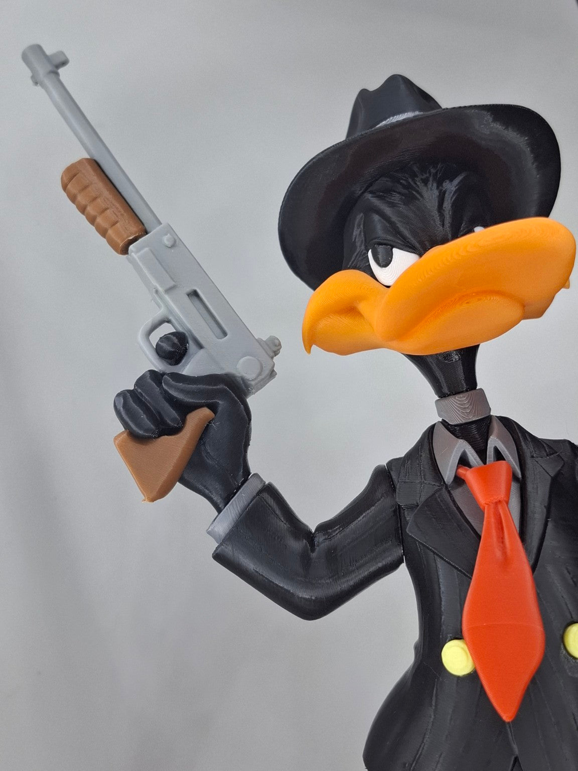 Figura Pato Lucas gánster 3D